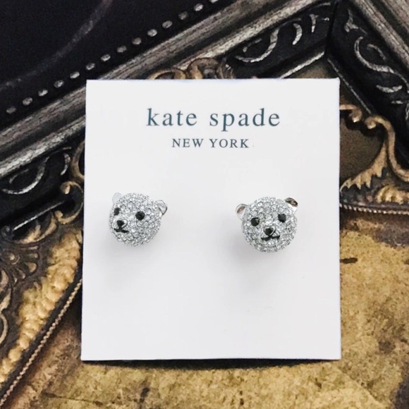 KATE SPADE • Arctic Friends Polar Bear Earrings - Picture 4 of 5